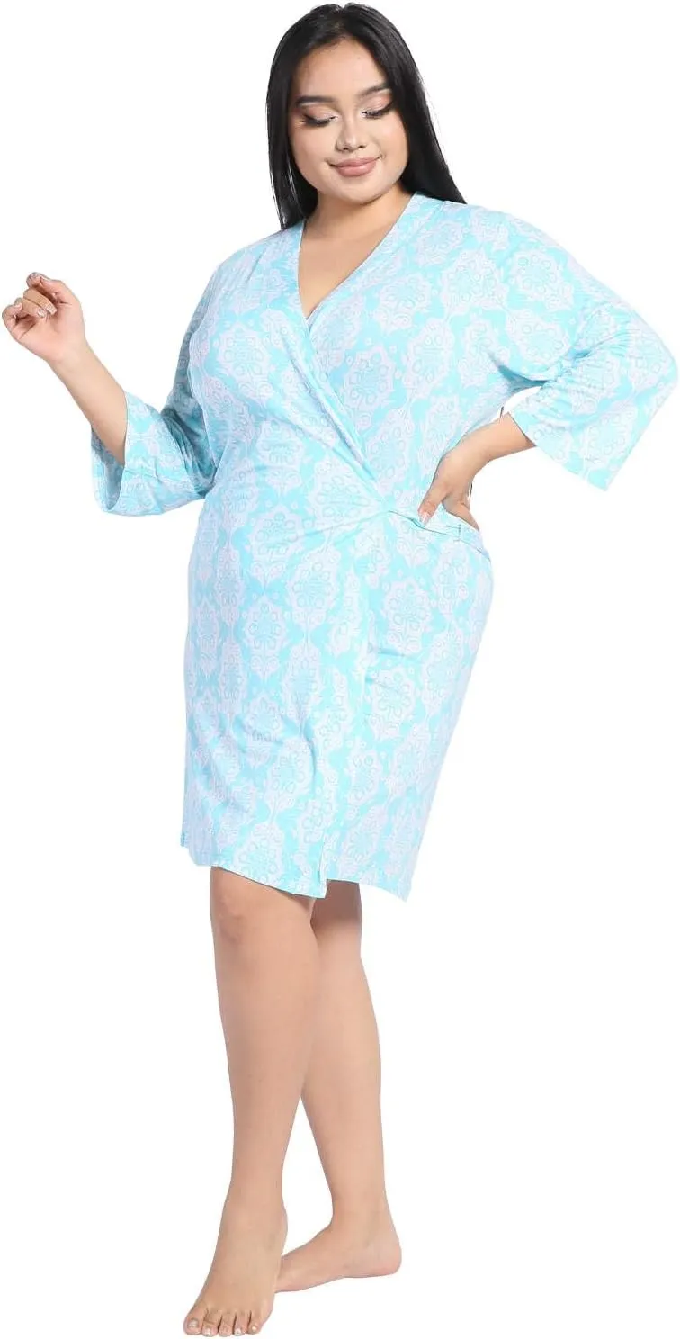 Robes for women Soft and comfortable Viscose Made from Bamboo bathrobe women's plus size robe womens robes knee length