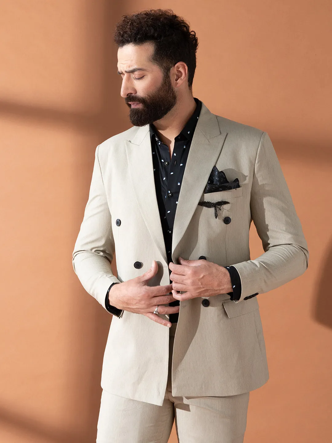 Second Skin Striped Blazer