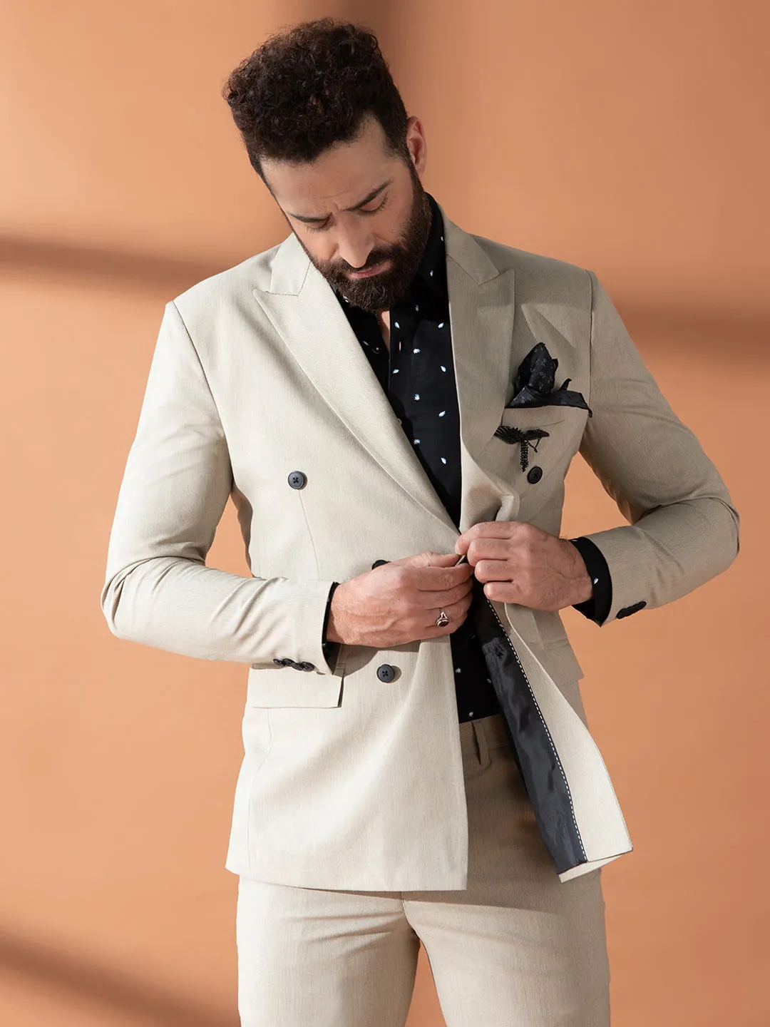 Second Skin Striped Blazer