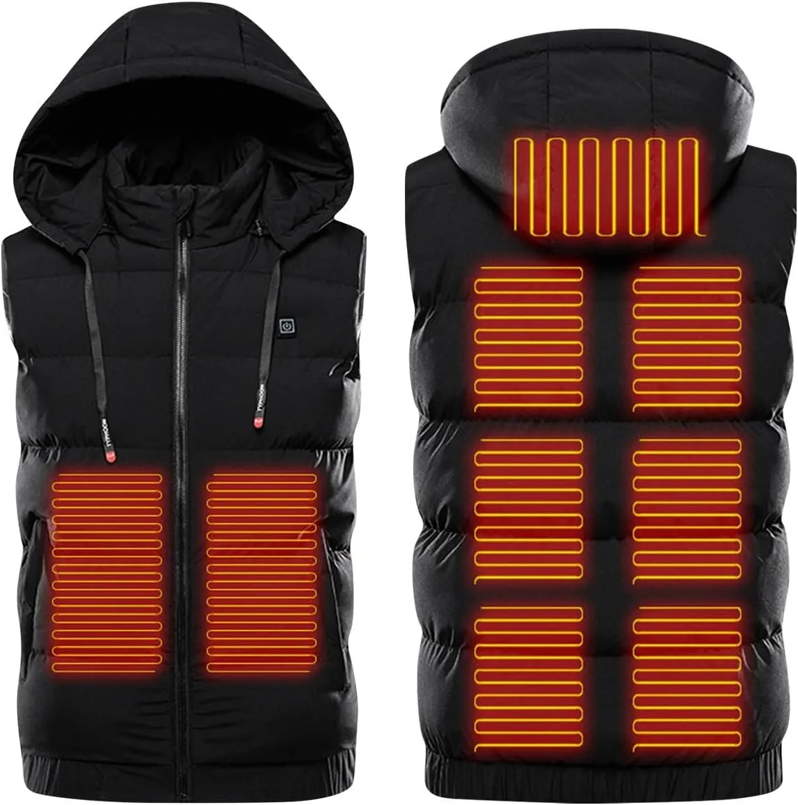Sleeveless Coat for Women Mens Fishing Heated Cami Tank Thermal Hooded Jackets Hoods Outfit Women Men 2025