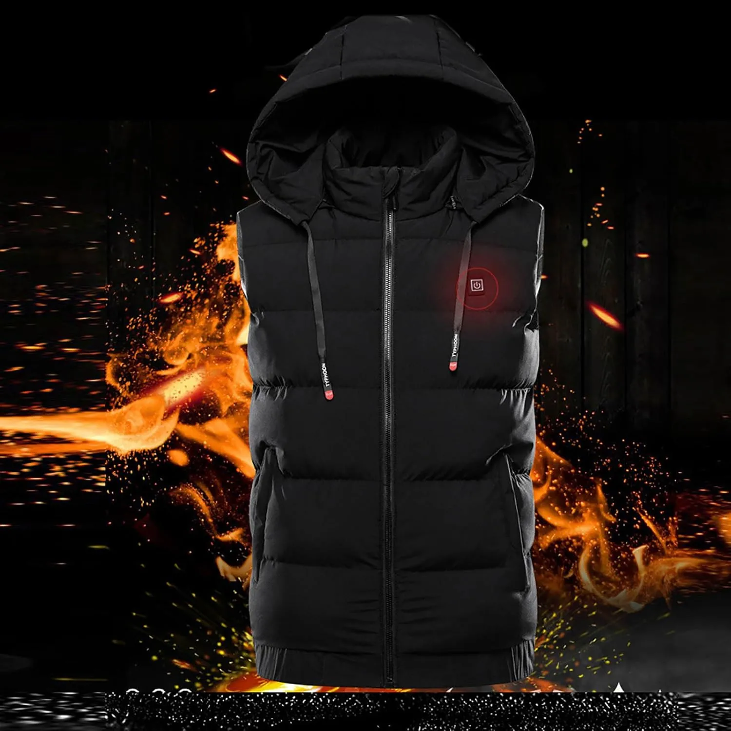 Sleeveless Coat for Women Mens Fishing Heated Cami Tank Thermal Hooded Jackets Hoods Outfit Women Men 2025