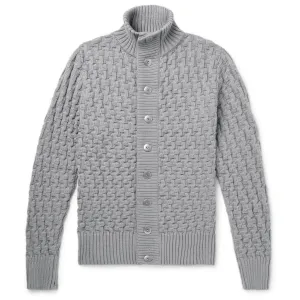 Stark Textured-Knit Cardigan