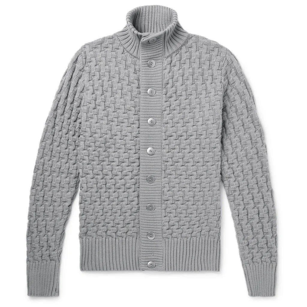 Stark Textured-Knit Cardigan