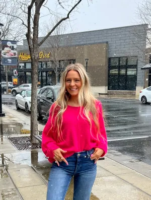 Strawberry starburst sweater