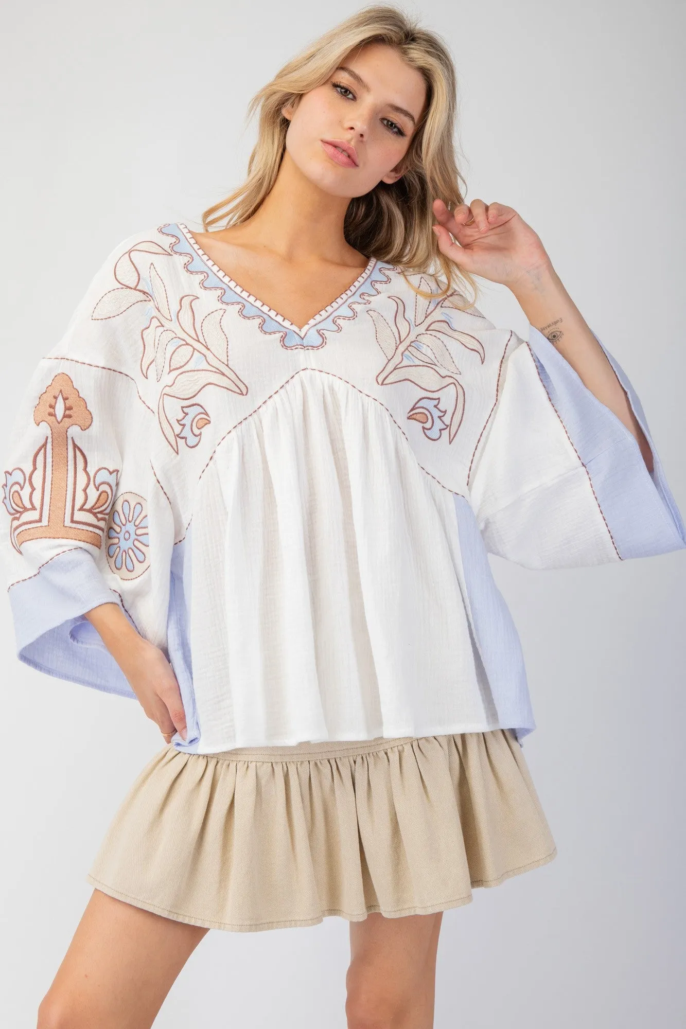 Stylish Envision Embroidered Top