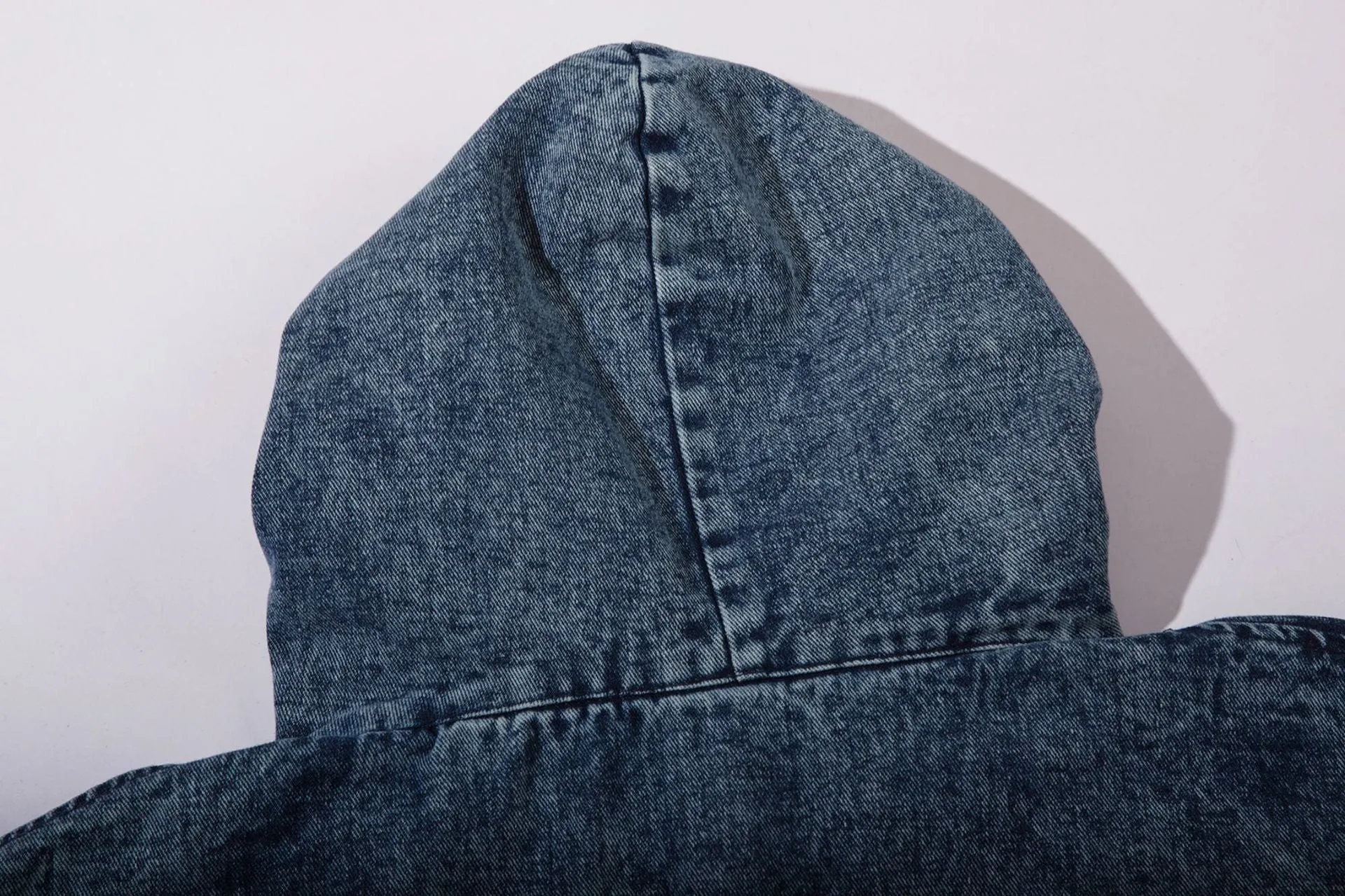 Stylish Hooded Denim Vest