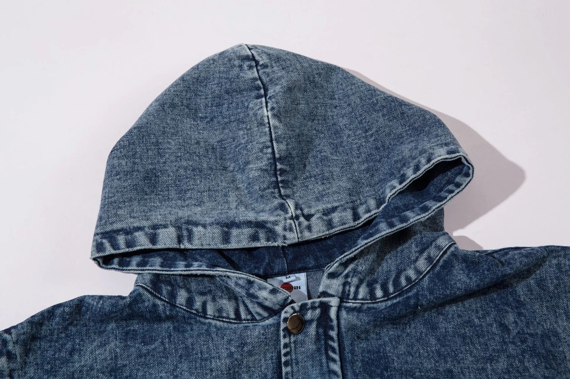 Stylish Hooded Denim Vest