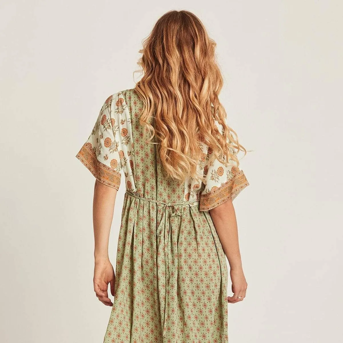 SUNFLOWER CHIC MIDI DRESS