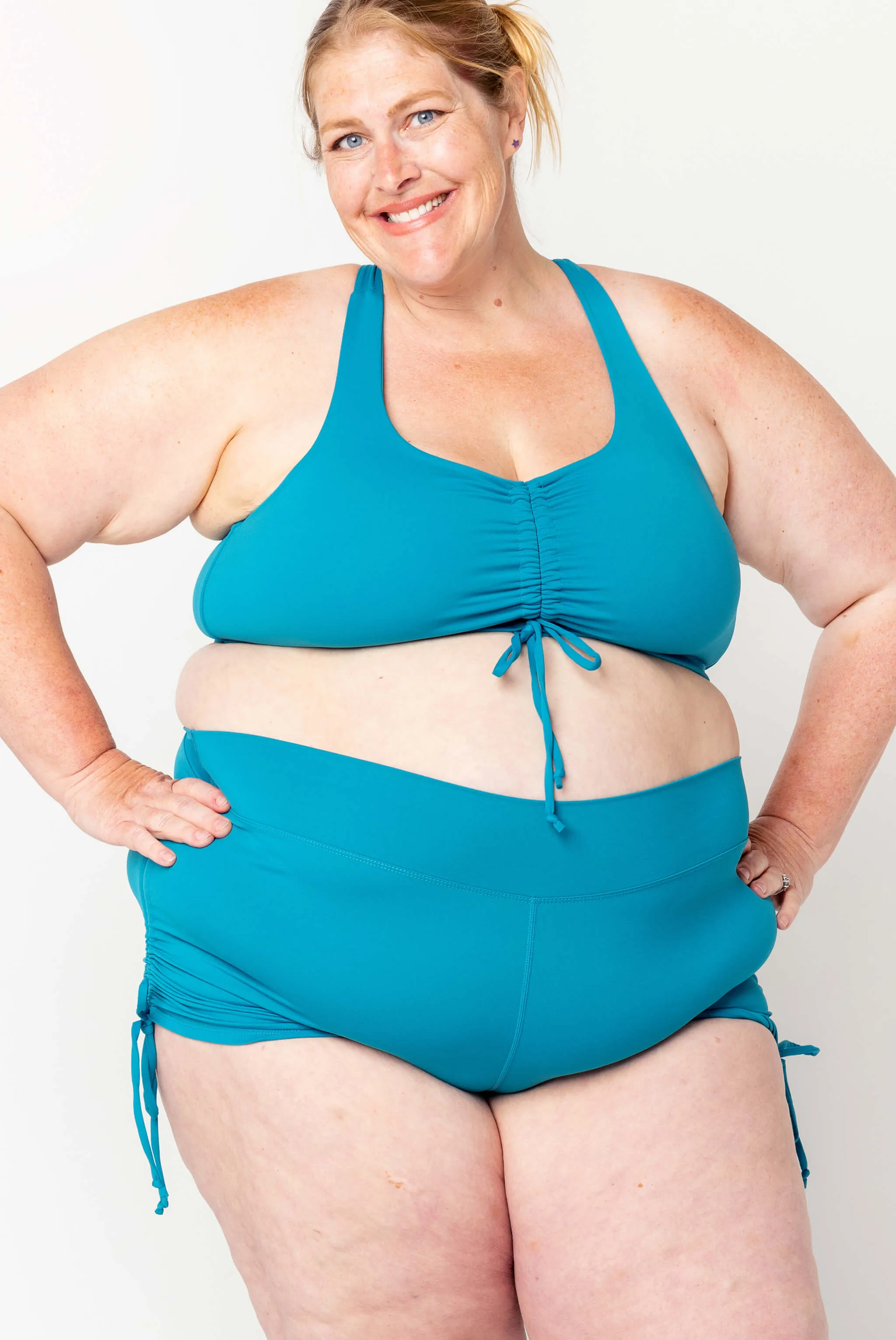Swim Booty Shorts - Teal