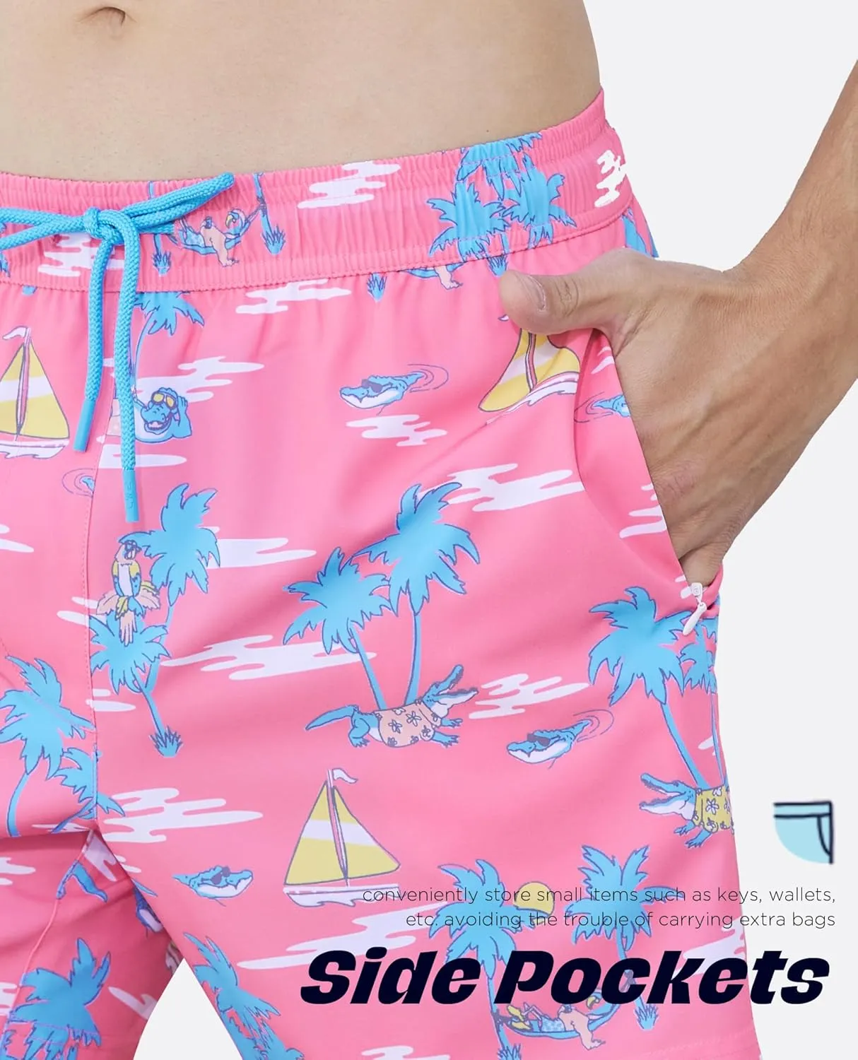 Swimming Trunks for Men Swim Shorts Quick Dry Compression Liners with Pockets Mens Swimsuits