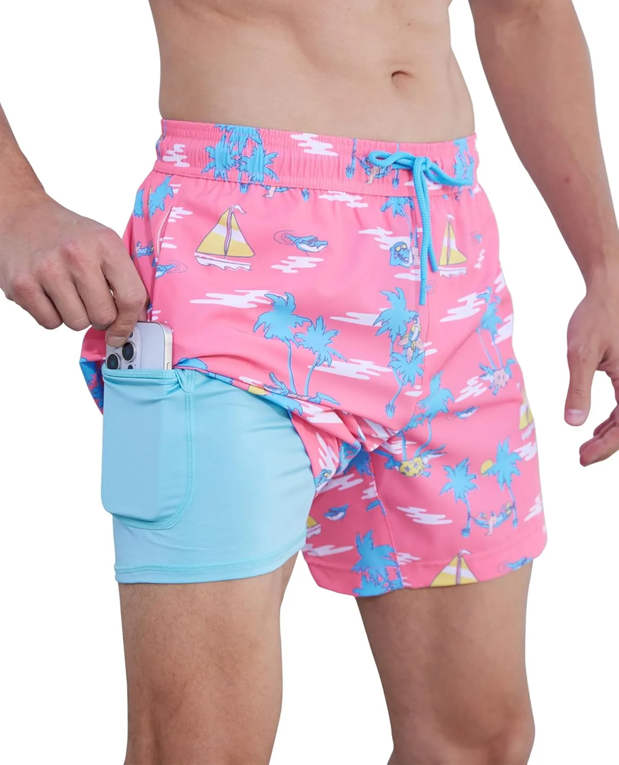 Swimming Trunks for Men Swim Shorts Quick Dry Compression Liners with Pockets Mens Swimsuits