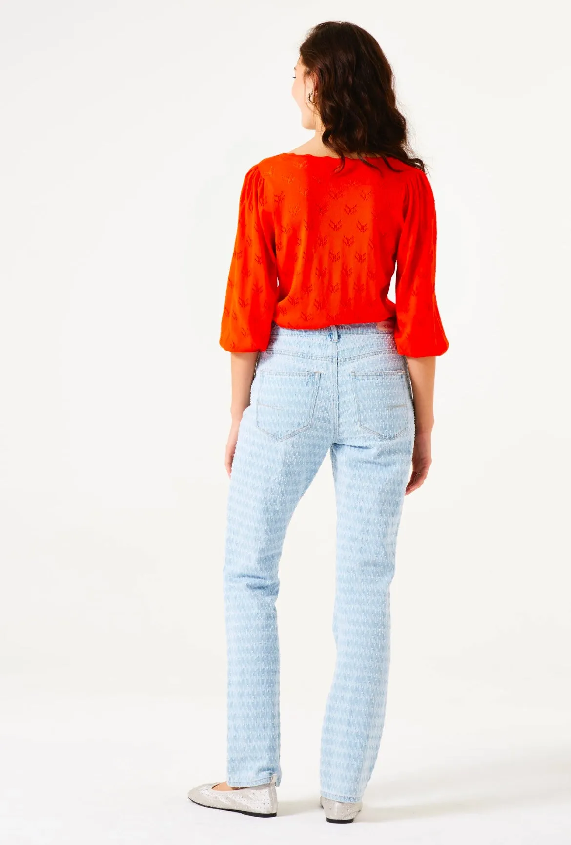 THAT ORANGE KNIT CARDIGAN