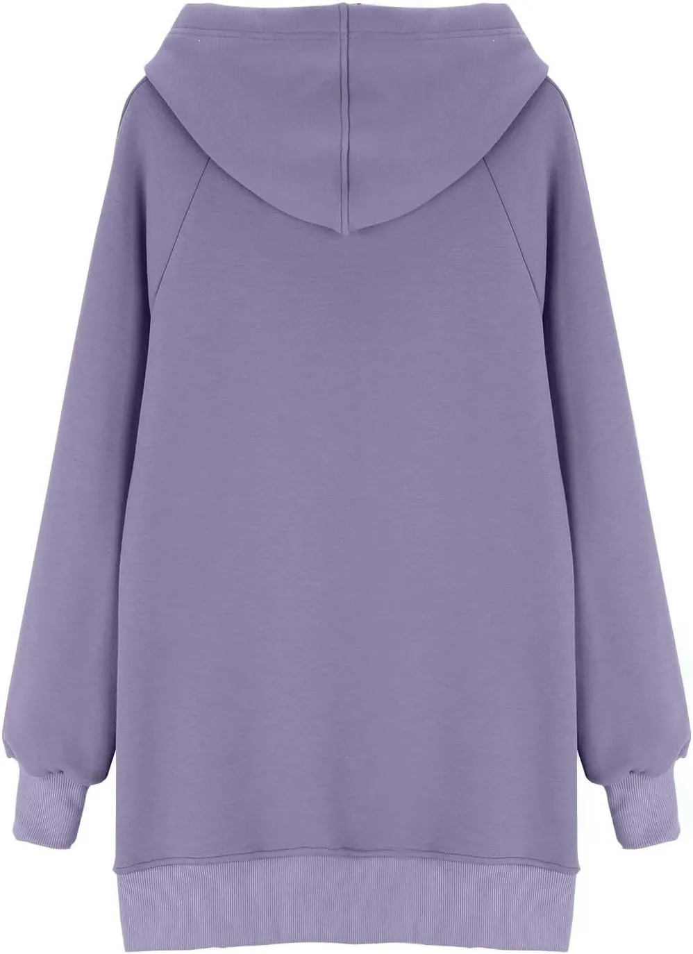 The Warmys Oversized Hoodie Dress, Sherpa Lined Long Sleeve Split Hem Valentines Day Pullover Sweatshirts with Pocket
