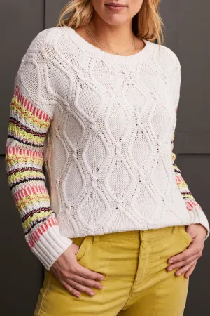 Tribal Vera Crew Neck - Moonstone
