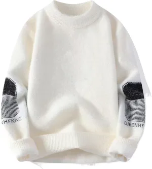 Winter Sweater Men's Half-high Collar Knit Sweater Undershirt