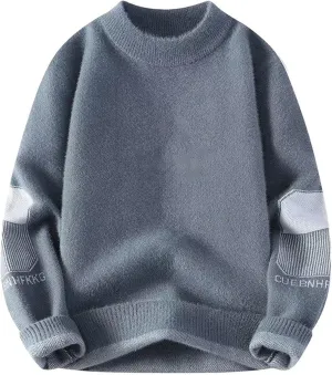 Winter Sweater Men's Half-high Collar Knit Sweater Undershirt