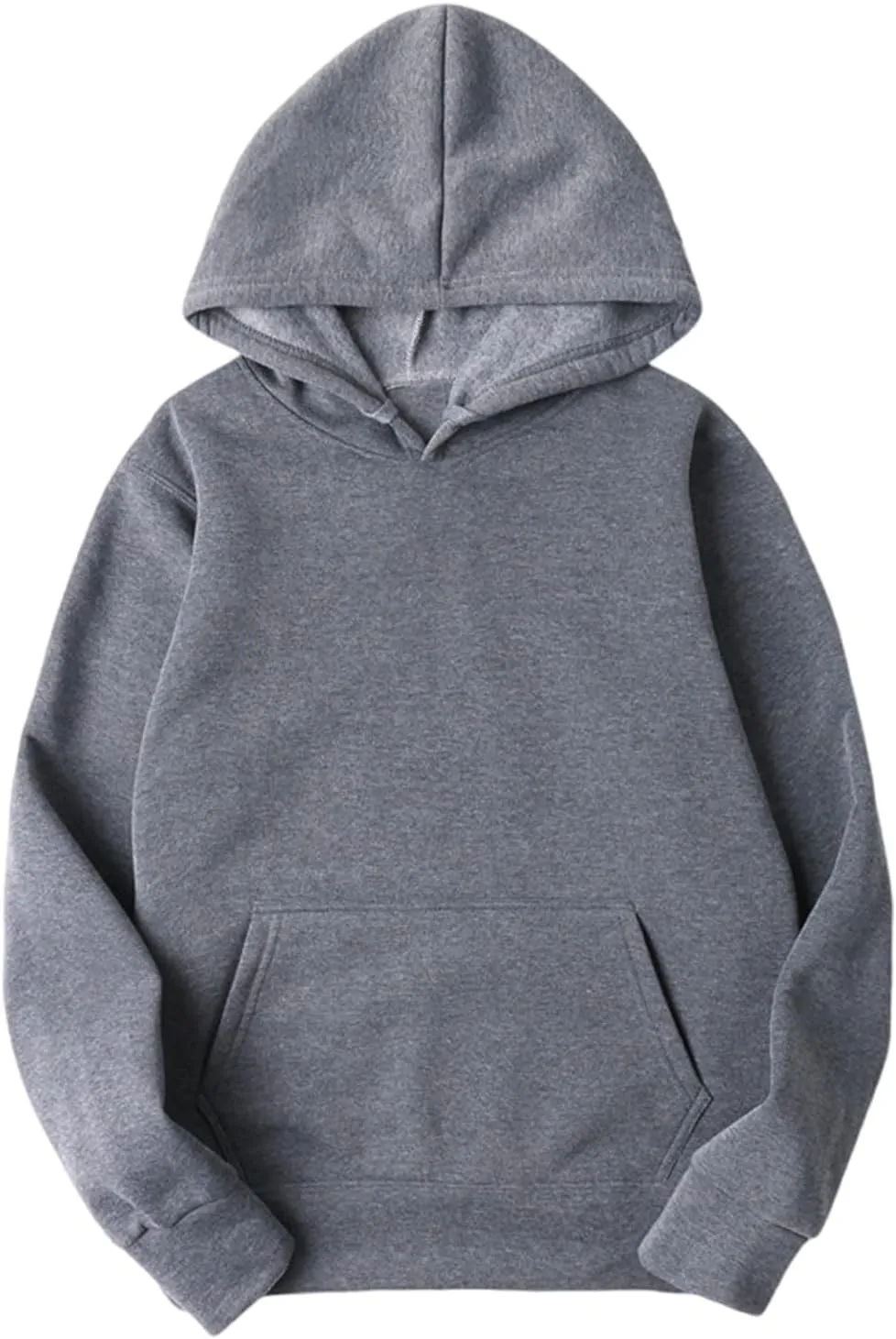 Women 2025 Fall Fashion Casual Long Sleeve Hooded Sweatshirts Loose Fit Solid Color Tops Oversized Pullover Shirts