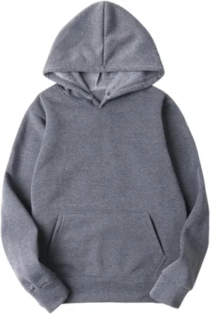 Women 2025 Fall Fashion Casual Long Sleeve Hooded Sweatshirts Loose Fit Solid Color Tops Oversized Pullover Shirts
