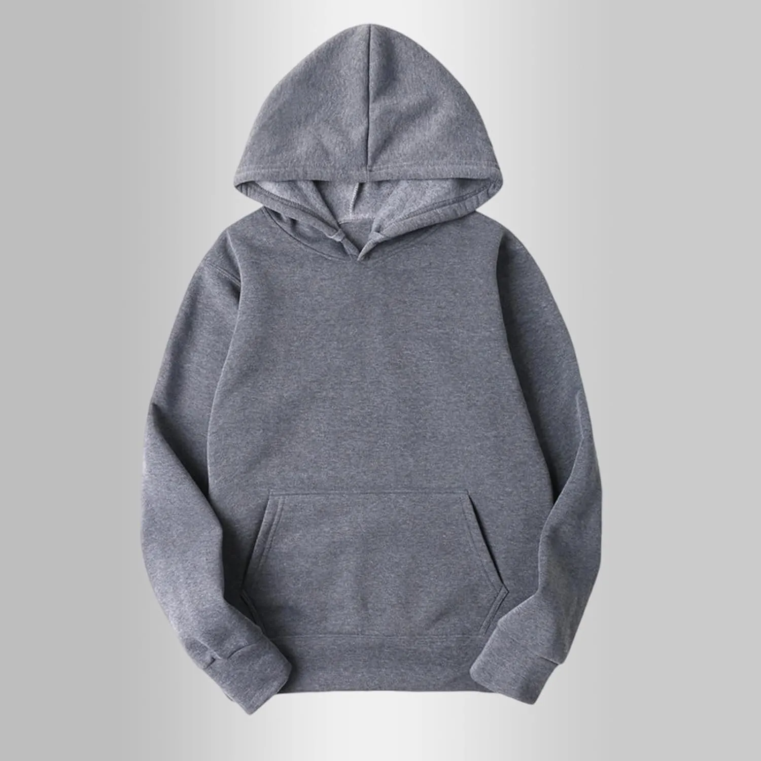 Women 2025 Fall Fashion Casual Long Sleeve Hooded Sweatshirts Loose Fit Solid Color Tops Oversized Pullover Shirts