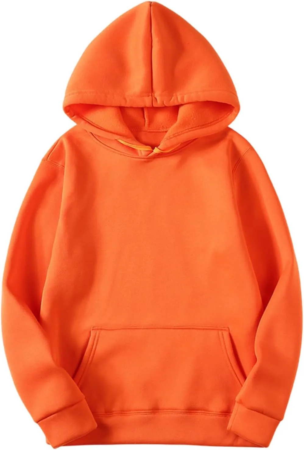 Women 2025 Fall Fashion Casual Long Sleeve Hooded Sweatshirts Loose Fit Solid Color Tops Oversized Pullover Shirts