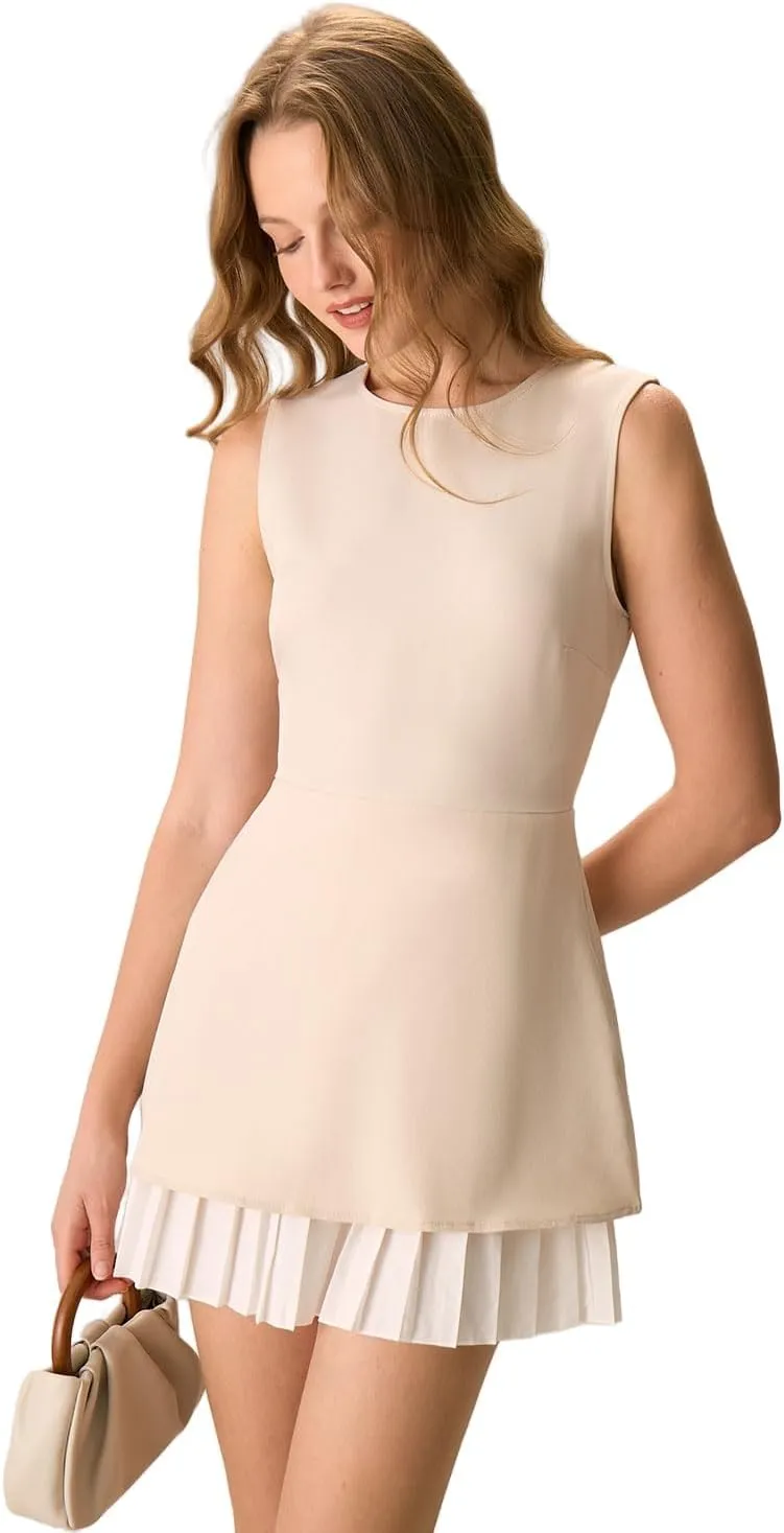 Women Chic Black Splicing Pleated Mini Dress Cocktails Parties Dinners Sexy A-Line Bodycon Dresses