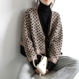 Women Knitting cardigan Loose Jacket