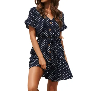 Women Summer Beach Chiffon Dress