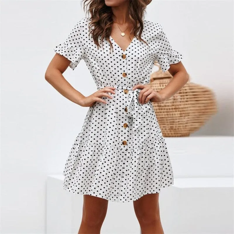 Women Summer Beach Chiffon Dress