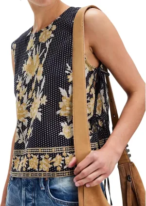 Womens Side Tie Top Vest Shirts Sleeveless Y2 Going Out Camisole Summer Cami Aesthetic Square Neck Boxy Tank Tops