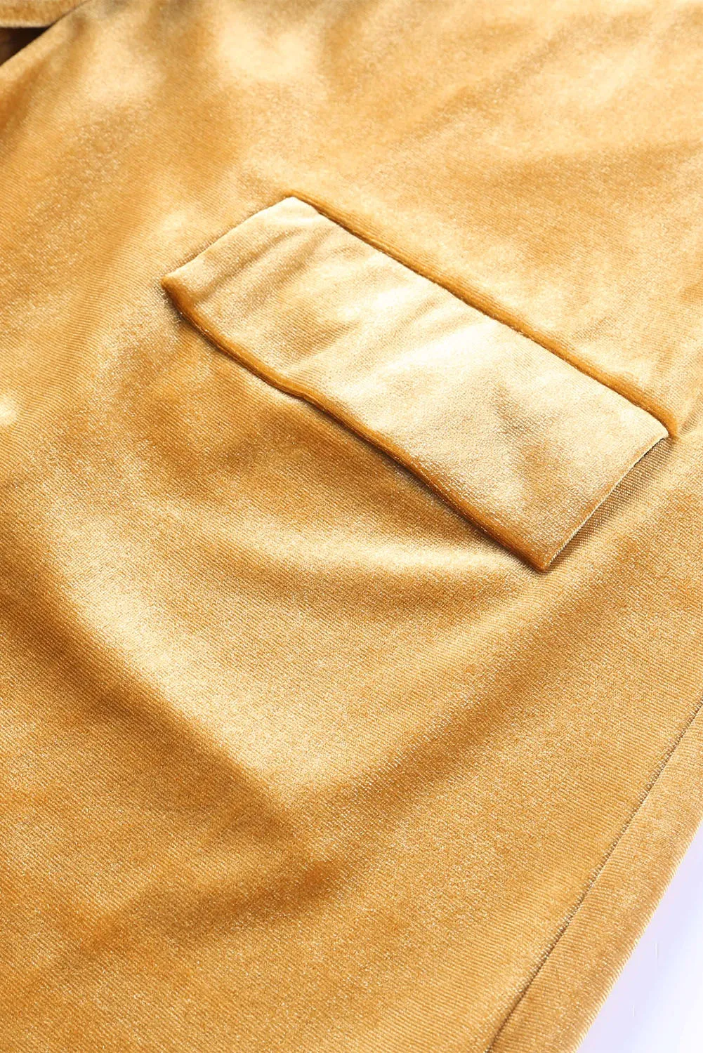 Women's Velvet Blazer Jackets Casual Long Sleeve Lapel Collar Pocketed Blazer Suits Work Outfits