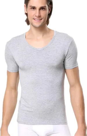 ZUKULIFE Underwear Men's Micro Modal Slim Fit V-Neck T-Shirt